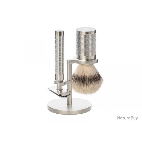 SET 3 P. MUHLE ROCCA INOX BROSSE SECURITE SYNTH.ARGENTE