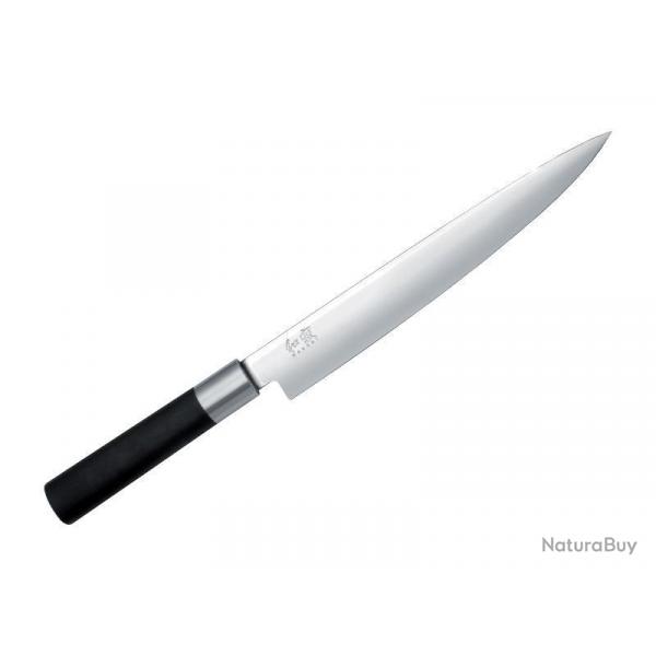 COUTEAU A TRANCHER KAI 23CM WASABI BLACK INOX