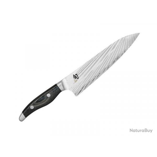 COUTEAU CHEF KAI SHUN NAGARE 20CM DAMAS INOX