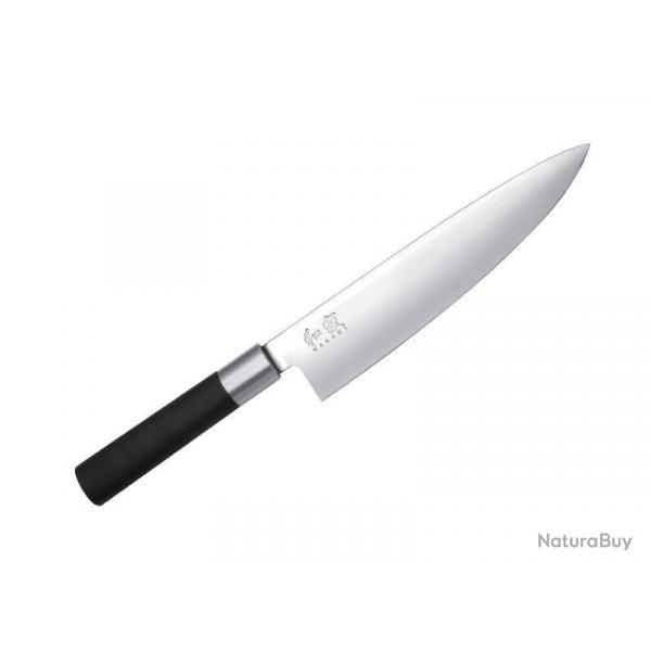 COUTEAU CUISINE KAI 20CM WASABI BLACK INOX