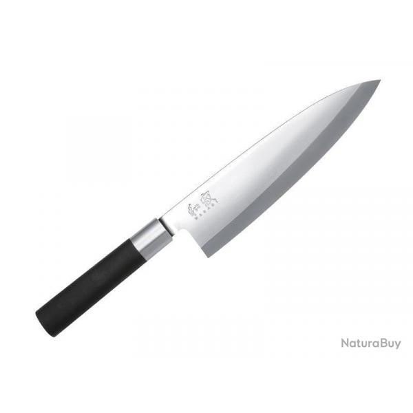 COUTEAU DEBA KAI 10,5CM WASABI BLACK INOX