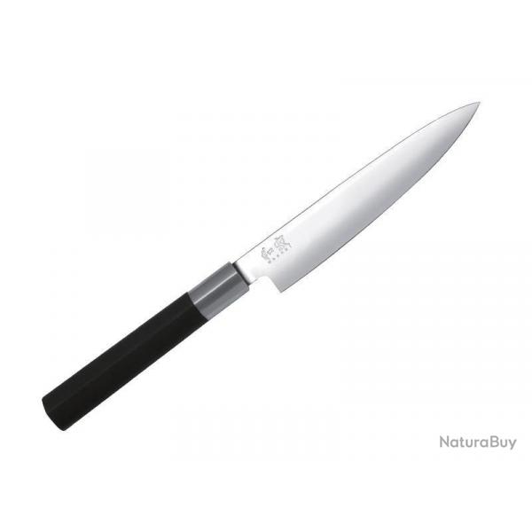 COUTEAU UNIVERSEL KAI 15CM WASABI BLACK INOX