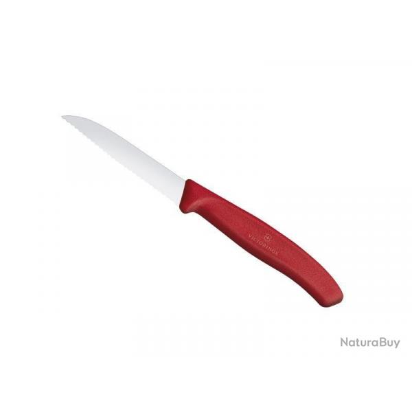 COUTEAU OFFICE VICTORINOX SWISSCLASSIC 8CM ROUGE A DENTS