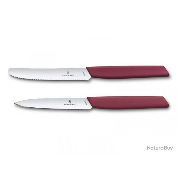 SET 2 COUTEAUX OFFICE VICTORINOX SWISSMODERN BERRY - ED. LIM. 2022