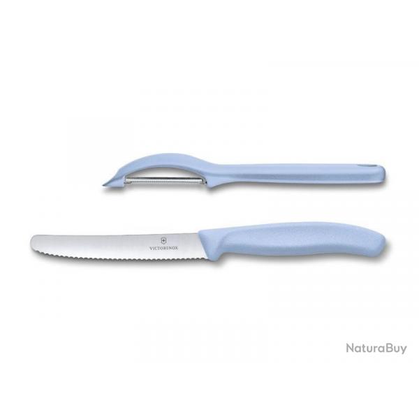 SET 2 PIECES VICTORINOX SWISSCLASSIC BLEU PASTEL