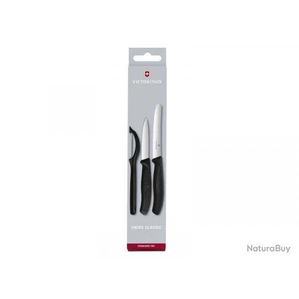 SET 3 PIECES VICTORINOX SWISSCLASSIC NOIR