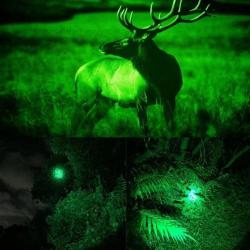 Lampe led tactique de chasse vert ou rouge rechargeable led chasse airsoft SUPER PROMO. A