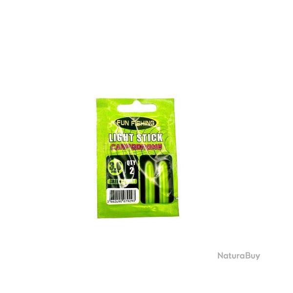 Antenne Lumineuse Vert 3Mm X2 Fun Fishing