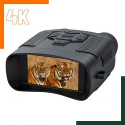 Jumelles à vision nocturne 4K 36MP - Batterie 4000mAh Rechargeable - Zoom X5 - Carte 32 GO