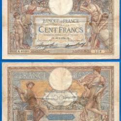 France 100 Francs 1934 22 Fevrier Billet Merson Franc