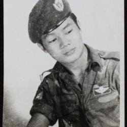 Photo portrait originale soldat Airborne ARVN
