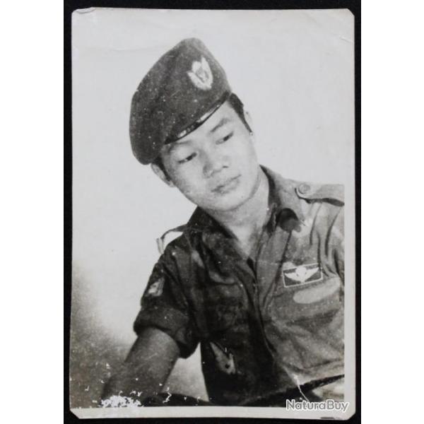 Photo portrait originale soldat Airborne ARVN