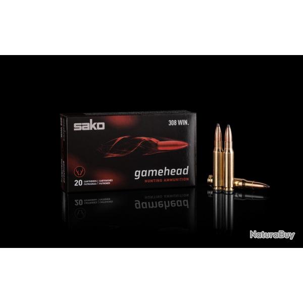 Cartouches Sako Gamehead SP Cal. 30.06 Spr  - Bote de 20 - 180 / Par 5