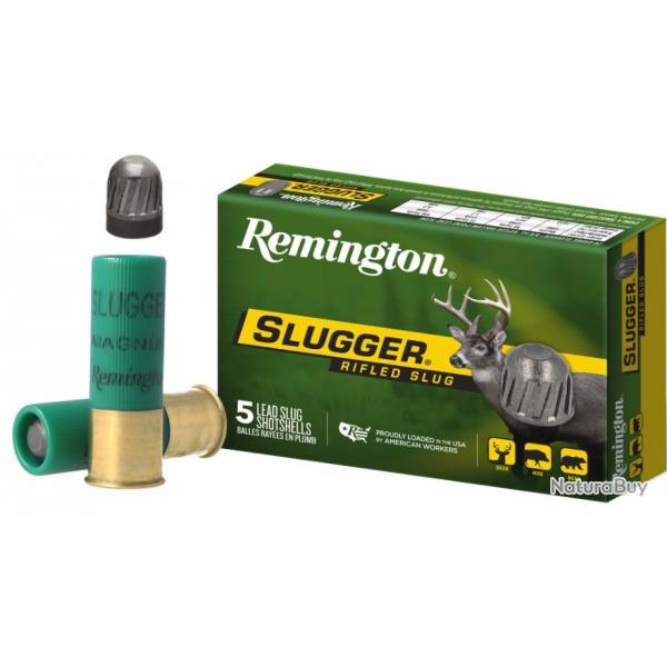 Slugger - par boite de 5 12 / 76 28.5g REMINGTON Cartouches de chasse slug