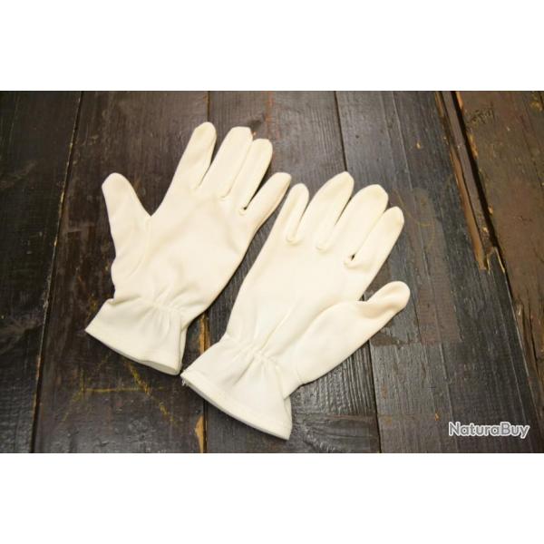 Paire de gants taille 8 blanc , Parade , arme Franaise , Lgion police (B)