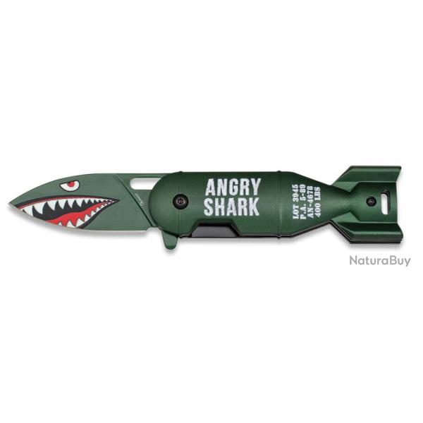 Couteau pliant - "Bombe requin" - Albainox - Collection Angry Shark