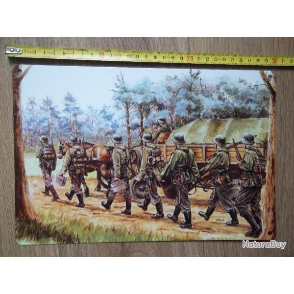 plaque militaire vintage dcoration collection Allemand 2 ww