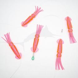 Squidnation Squid Daisy Chain Killer Pink 7 Inch - 18cm