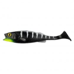 Leurre Souple LMAB Barsch Kofi Perch Shad 14cm #Black Tiger