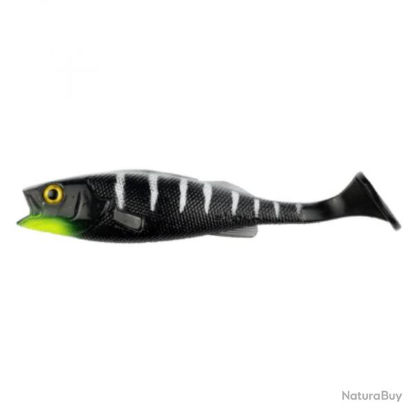 Leurre Souple LMAB Barsch Kofi Perch Shad 14cm #Black Tiger