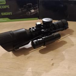 Lunette de tir rifle scope 10x42 avec laser