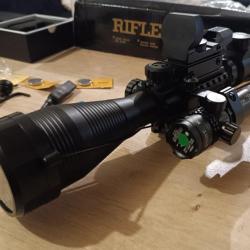 Lunette rifle scope 4-16x50eg avec laser