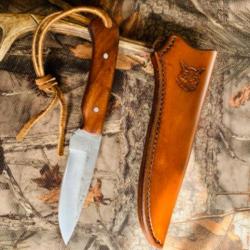 couteau de chasse artisanal forgé / série hiboux
