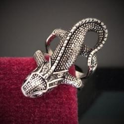 Bague lézard-Gecko-Iguane-Bague gothique-bague insolite pour collectionneur