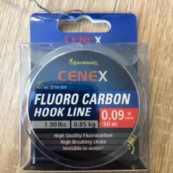 Fluoro carbon hook line 0,09mm 50m 0,85kg browning