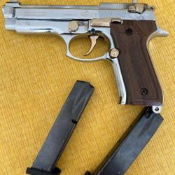 Pistolet d'alarme Blow F92.  9mm PAK " SANTA CRUZ" FULL AUTO GRAVE