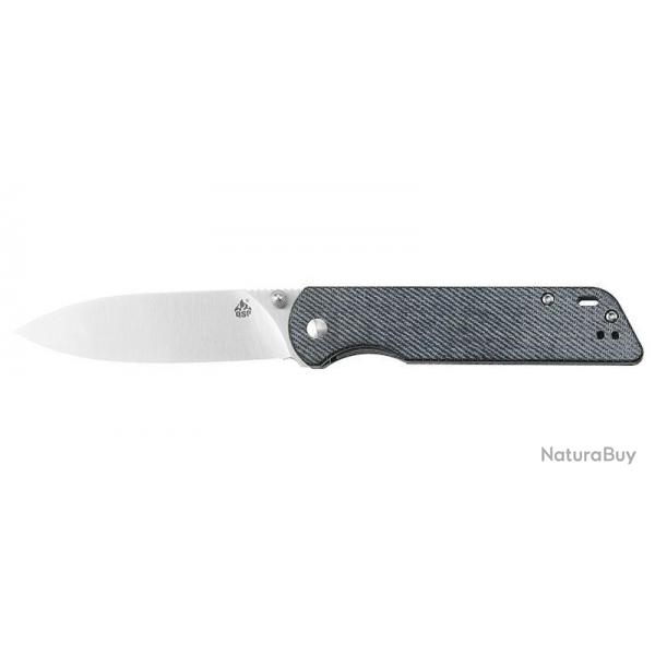 Couteau - QSP Knives - PARROT V2 - MICARTA DENIM - D2