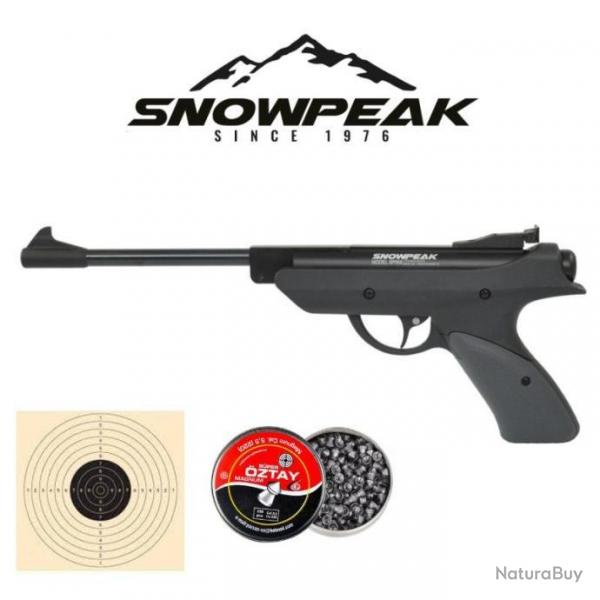 Pack Pistolet  plombs Snowpeak SP500 Calibre 5,5mm + 1 x botes de plombs Oztay + cibles 1