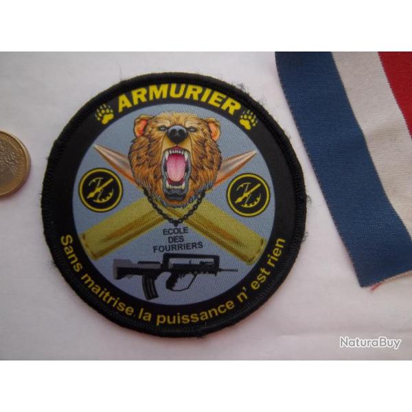 rare ! cusson insigne patch marine nationale armurier cole fourrier