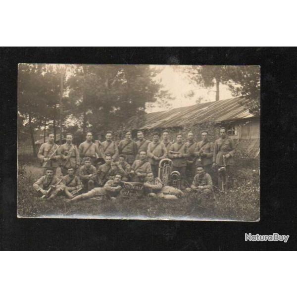 musique du 41e ri au camp de coetquidan, morbihan, rgiment d'infanterie carte photo