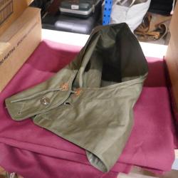 vraie capuche pour veste M43 us ww2 avec etiquette.6/03/1944 (e)