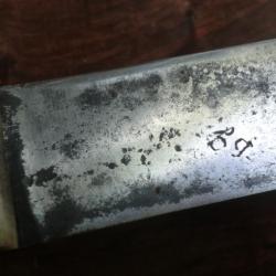 ancien couteau artisanal manche corne de cerf