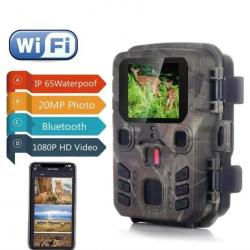 Caméra de chasse WIFI 20 MP HD 1080P vision nocturne +SD 32 Go