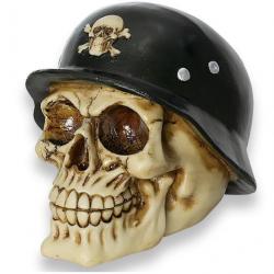 Crâne tête de mort avec  casque Allemand