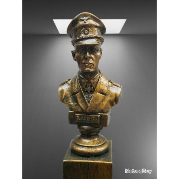 Buste du Marchal Rommel - Hauteur 17 cm