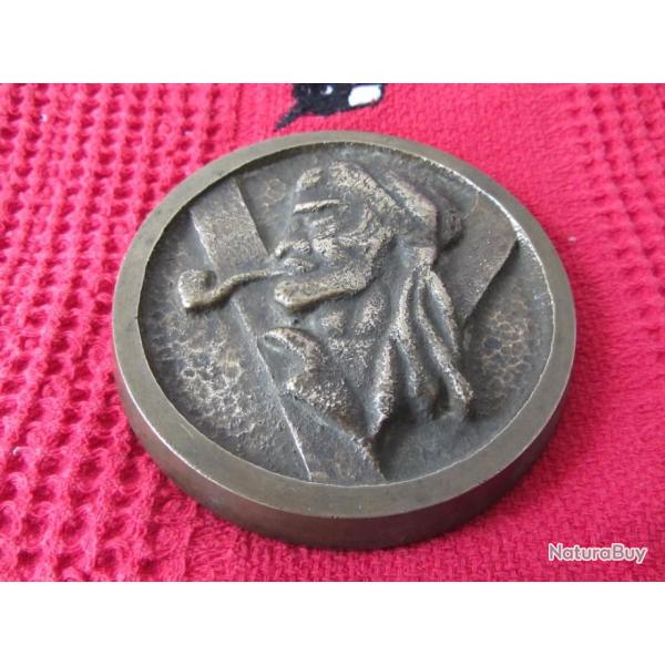 Mdaillon en bronze 19e sicle - Pirate
