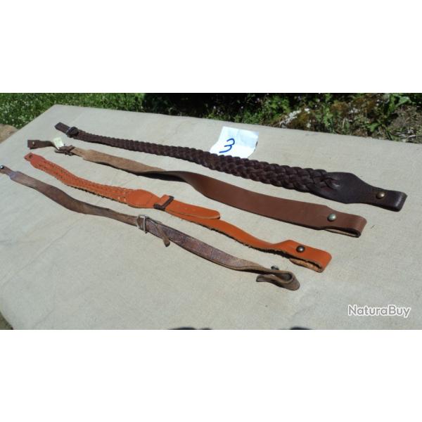 lot N 3 , bretelles  pour   fusil / carabine  ,