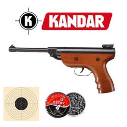 Pistolet à plombs S2 Kandar® Calibre 5,5mm + 1 x boîte de  plombs + cibles (enchères 1 euro sans r