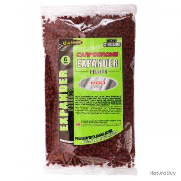 PELLETS FUN FISHING EXPANDERS ROUGES 8mm 500g (promo)