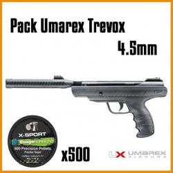 Pack pistolet à plomb Umarex Trevox cal. 4.5 mm 