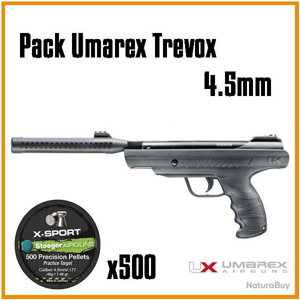 Pack pistolet  plomb Umarex Trevox cal. 4.5 mm 