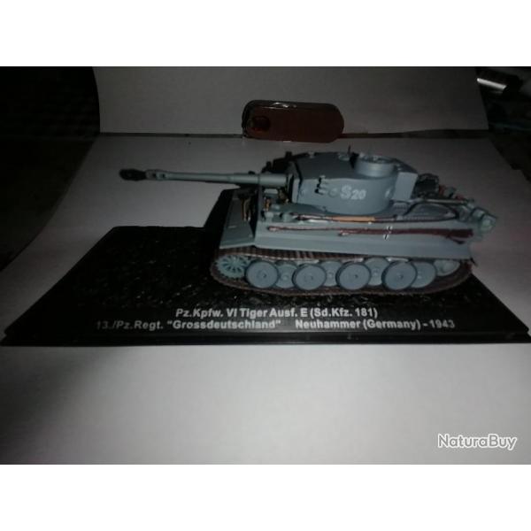 Maquette 1/72 Tiger 1 Ausf E Allemagne 1943