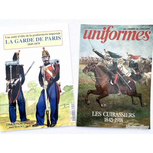 Deux hors-srie Garde de Paris et les cuirassier 1845-1918