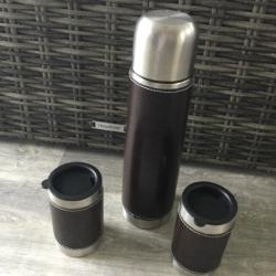 Thermos + gobelet gainer cuir