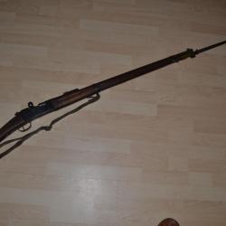 fusil lebel cal 8 mm de 14-18 guerre poilu tranchée complet avec sa baionnette