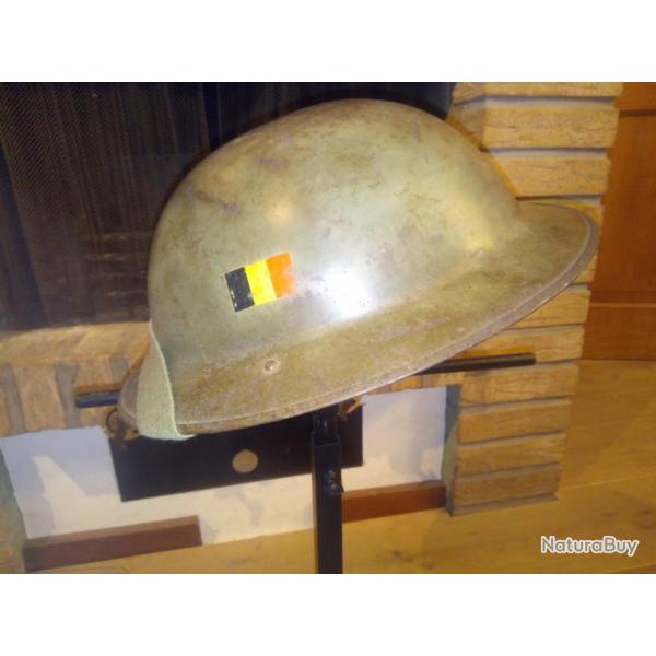 casque Belge type TOMMY MK 2 plat  barbe
